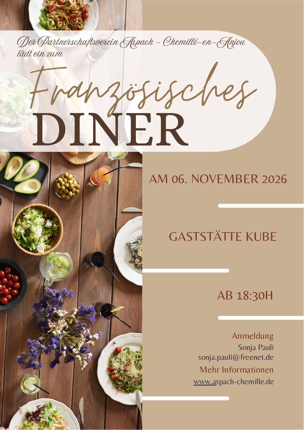 Französisches Diner 2026